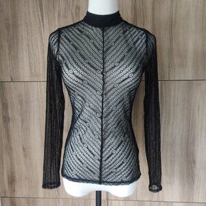 RW & Co Long Sleeve Lace Shirt